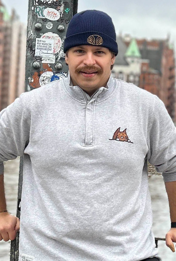 Half Zip Sweater "Lurking"